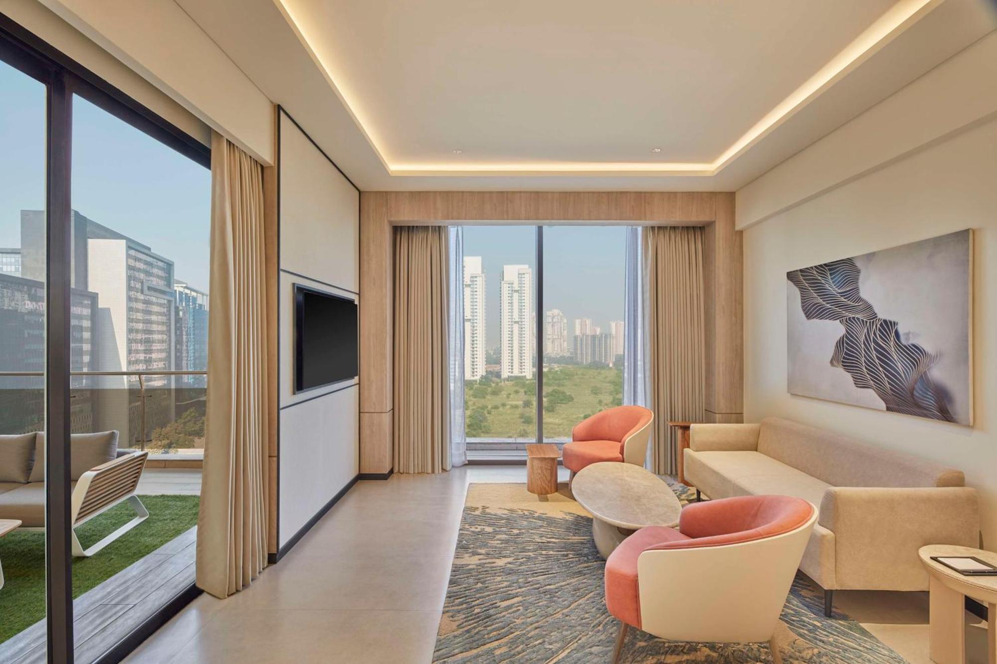 Hilton Gurugram Baani City Centre Gurgaon Exteriör bild